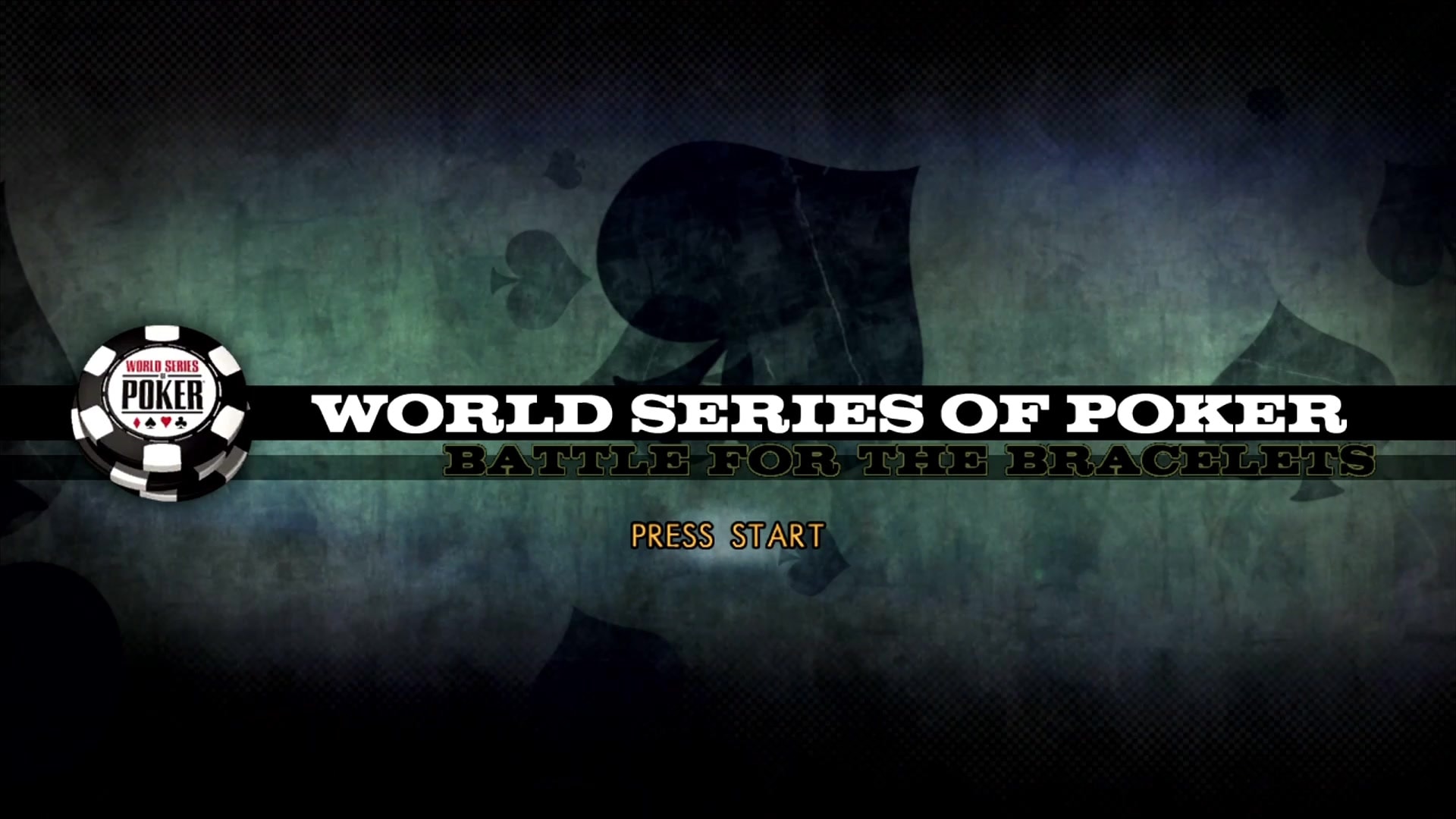 World Series Of Poker 2008 title screen for Xbox 360